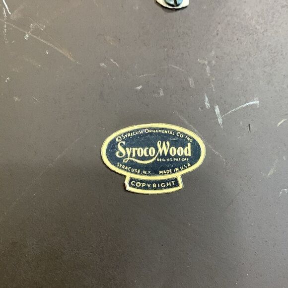 Vintage Syracuse Ornamental Co 4 Season Tree Wall Art Faux Wood Mid Century - Picture 6 of 17